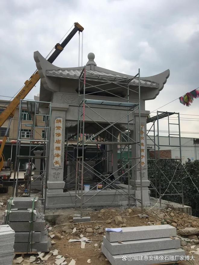 乐鱼官网石雕凉亭在当代设想中的摆放(图1)